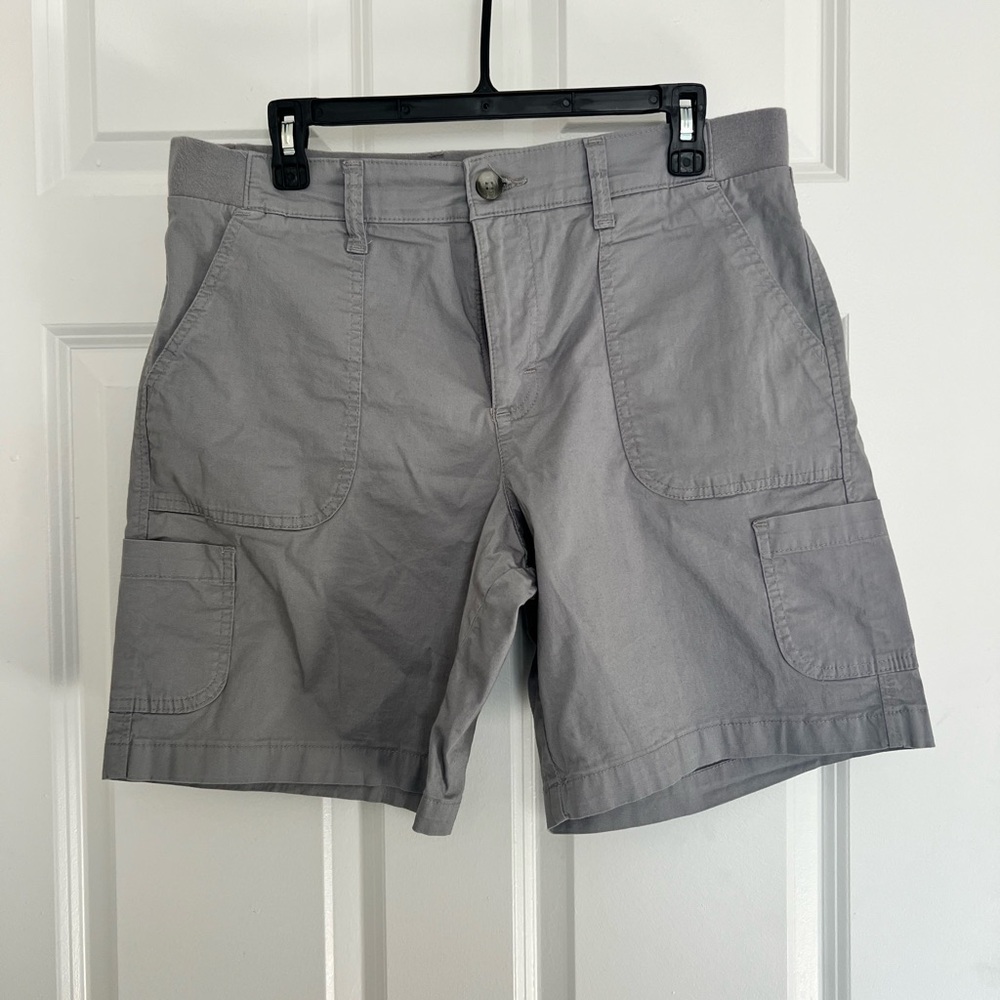Lee Gray Cargo Shorts - Relaxed Mid Rise Fit